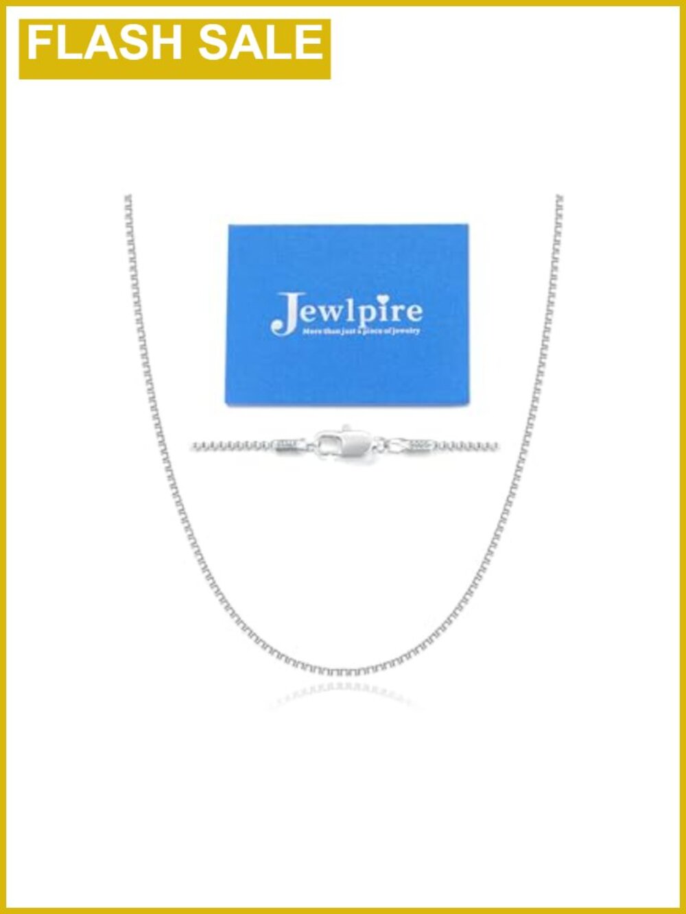 1.3mm Box Chain 925 Sterling Silver 14K Gold Plated Necklace 14-26 Inches